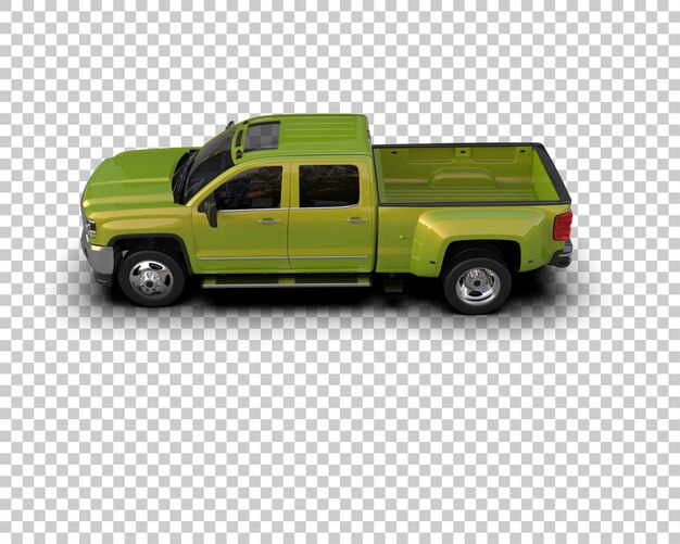 PSD pickup truck isolated on background 3d rendering illustration