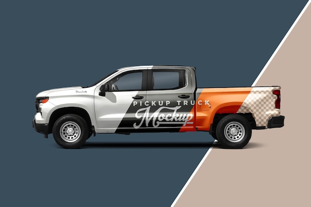 Pickup truck mockup