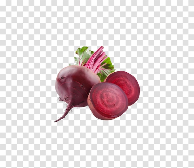 a picture of a beet with a white background