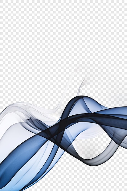 PSD a picture of a blue and black wave with a white background