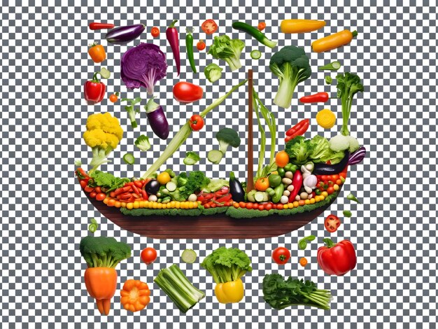 PSD picture of a bowl of vegetables and the word veggie on it