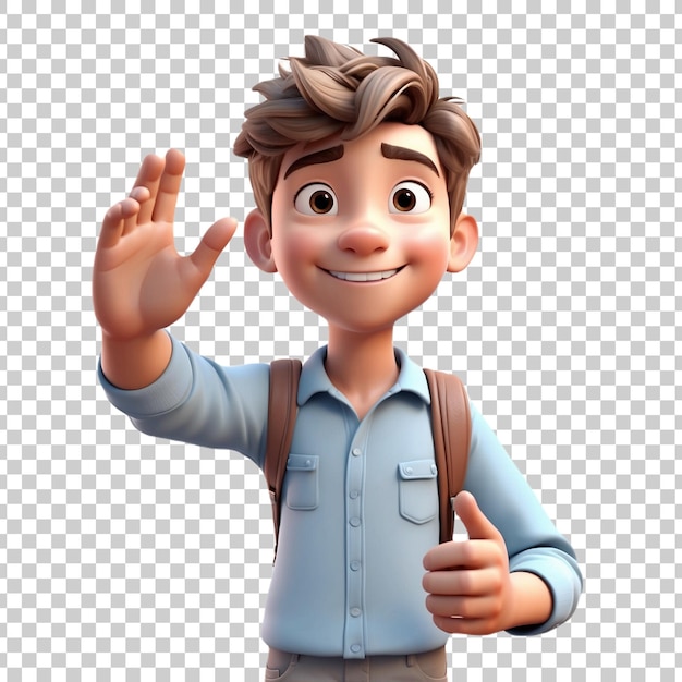 a picture of a boy with a hand gesture that says thumbs up