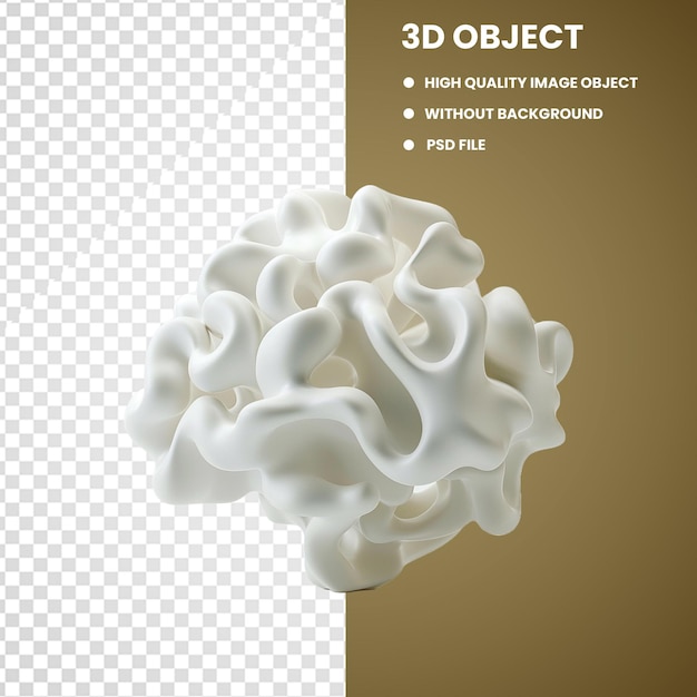 PSD a picture of a brain that says 3d objects