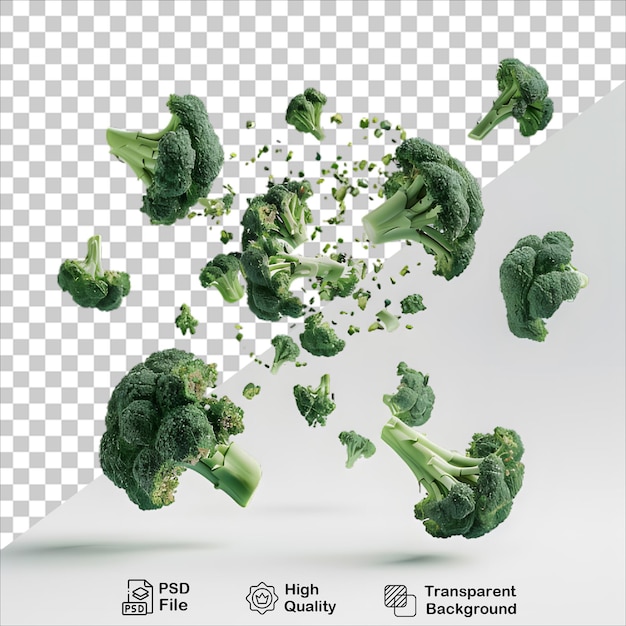 PSD a picture of broccoli and cauliflower with transparent background