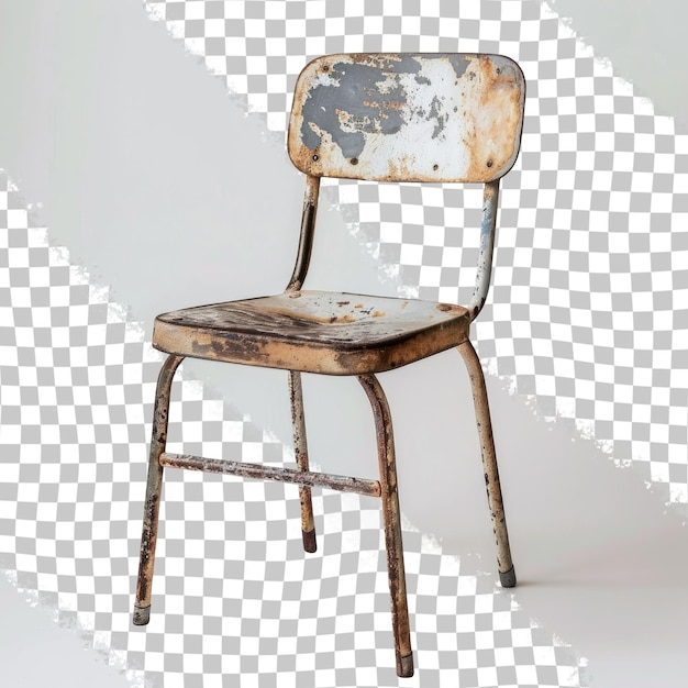 a picture of a chair with the word  rust  on it