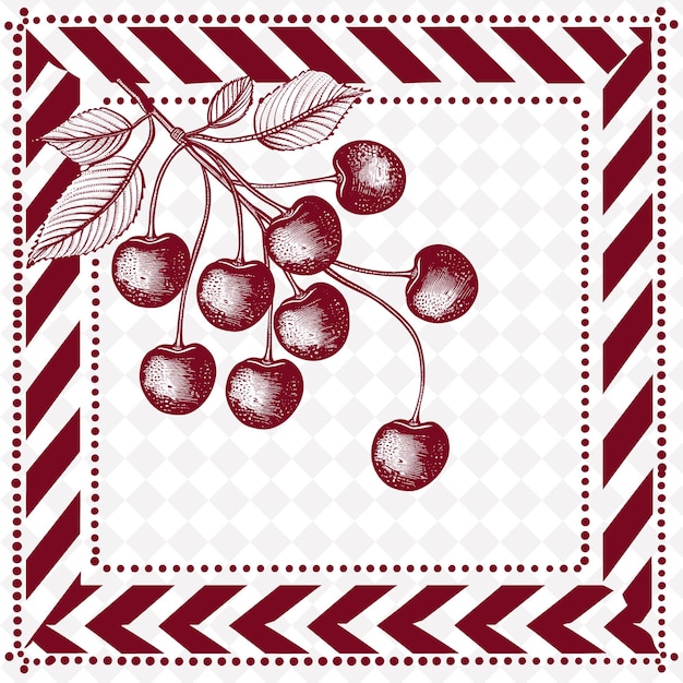 PSD a picture of cherries with a picture of cherries on it