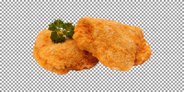 PSD a picture of chicken nuggets isolated on transparent background