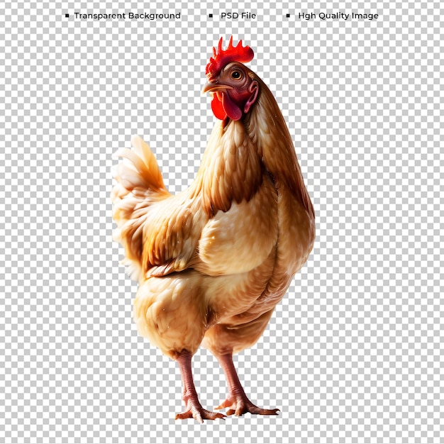 a picture of a chicken with a red head