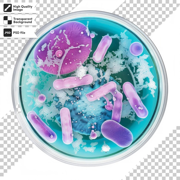 a picture of a container of bacteria and bacteria