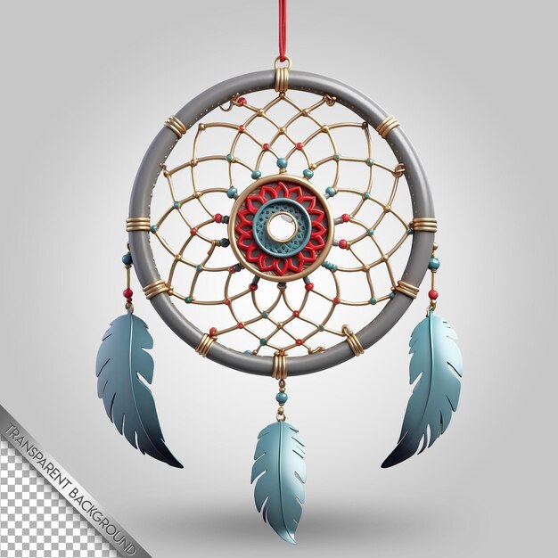 a picture of a dream catcher with a feather on the top