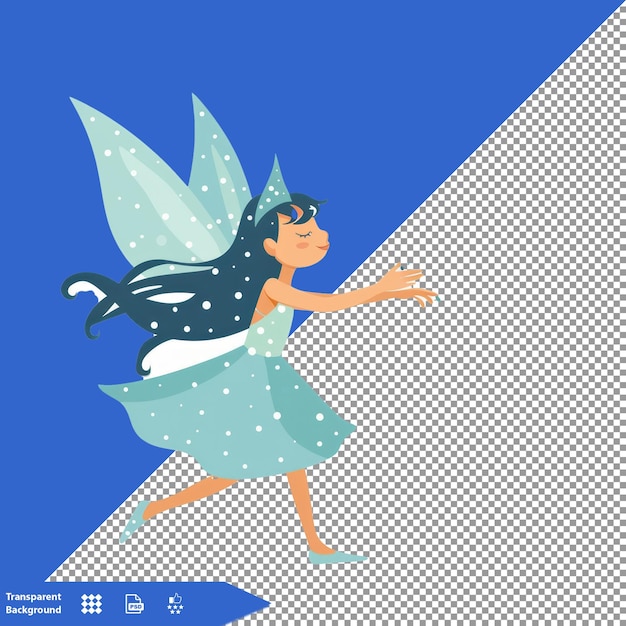 PSD a picture of a fairy with a blue angel on the top