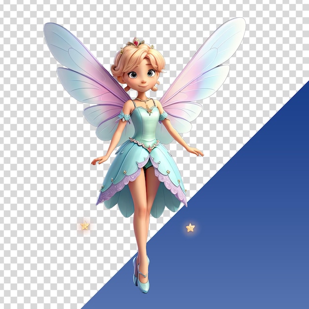 a picture of a fairy with a blue sky background