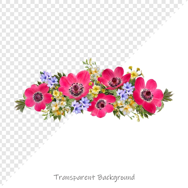 a picture of flowers on a grid that says transparus