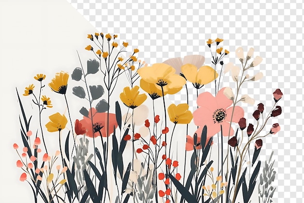 a picture of flowers with the background of a white background