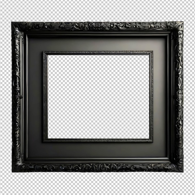 Picture frame black design psd