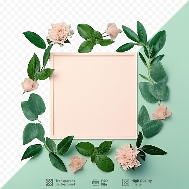 a picture of a frame with flowers and a picture of a card with a picture of a flower.