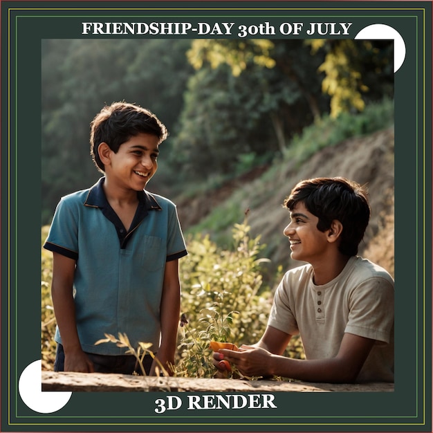 a picture of a friendship day with a boy and a boy