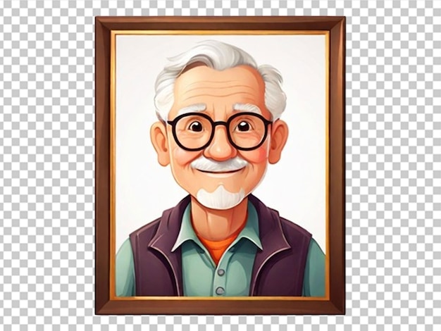 Picture of grand father in frame