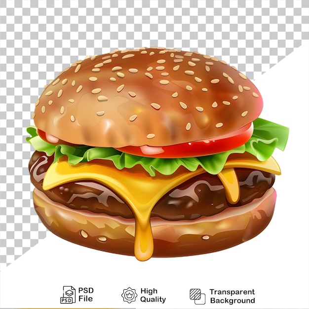 a picture of a hamburger isolated on transparent background