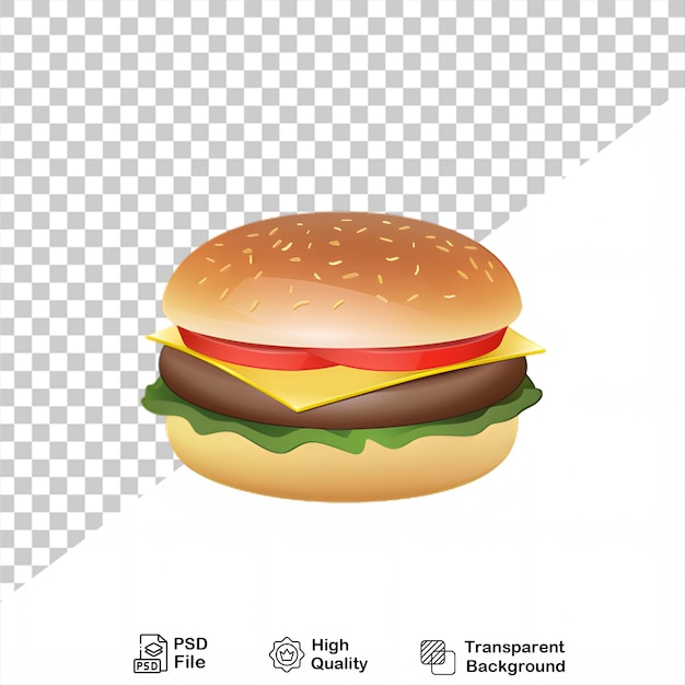 a picture of a hamburger isolated on transparent background