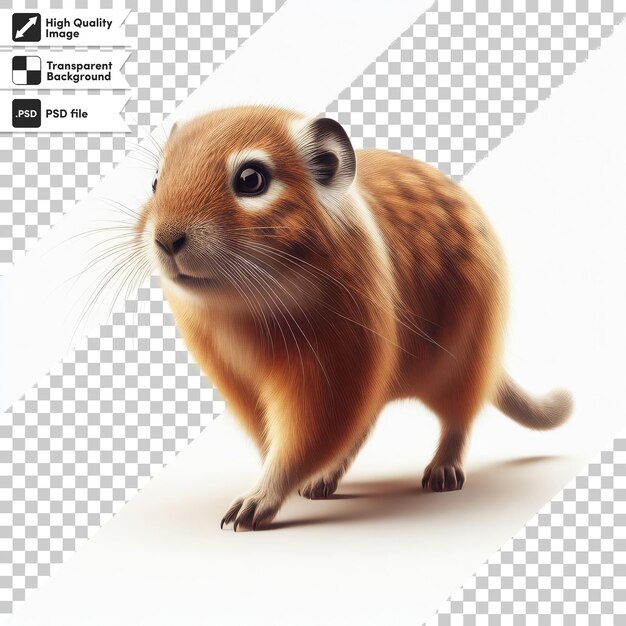 PSD a picture of a hamster with the words a brown rat on it