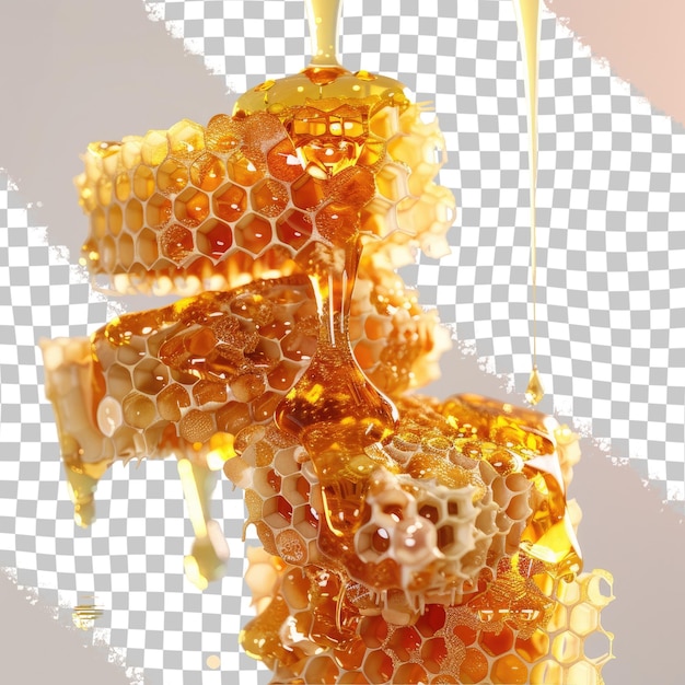 PSD a picture of a honeycomb with the image of a giraffe