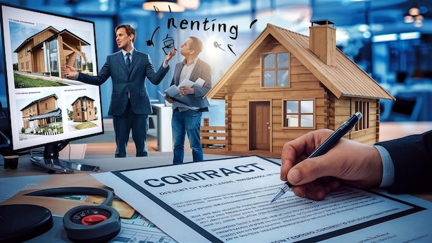 a picture of a house and a sign that says  development development