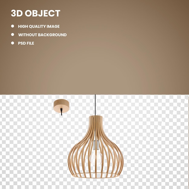 PSD a picture of a light bulb that is made by 3d