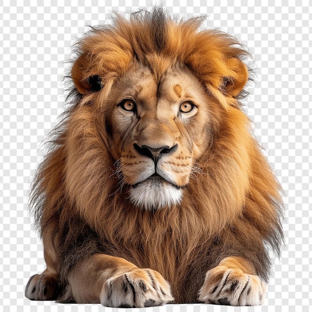 a picture of a lion on a transparent background