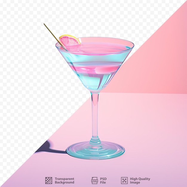 a picture of a martini glass with a straw in it.