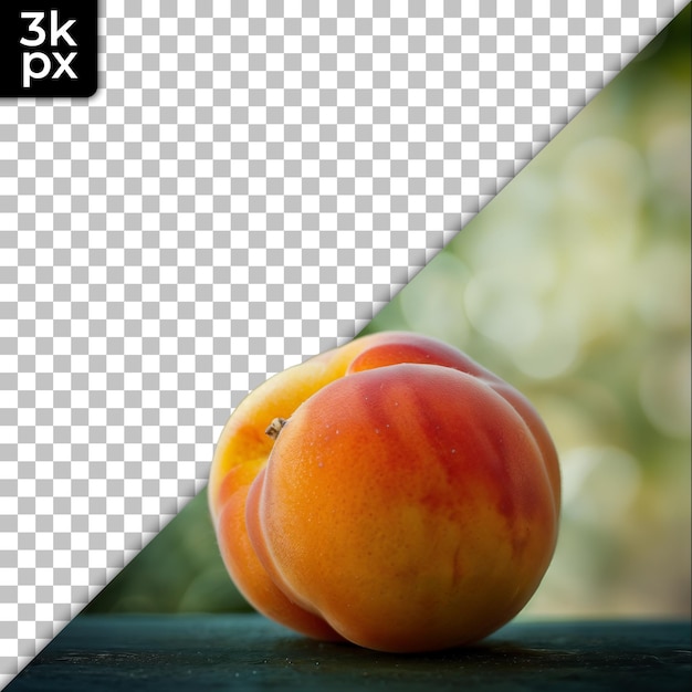 PSD a picture of a peach and a grapefruit