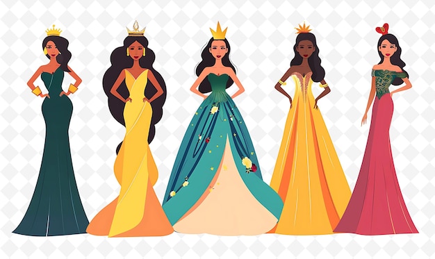 a picture of princesses and princesses