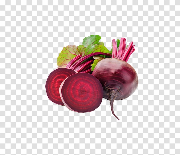 PSD a picture of a radish with a square background