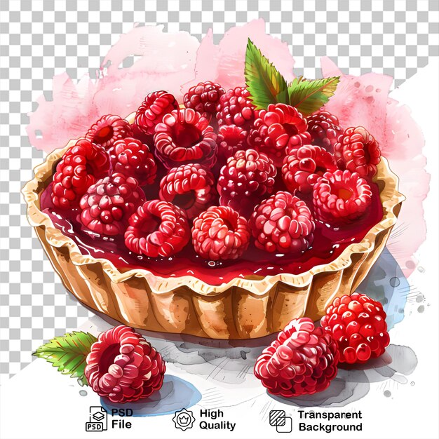 a picture of raspberries and other fruit in a basket