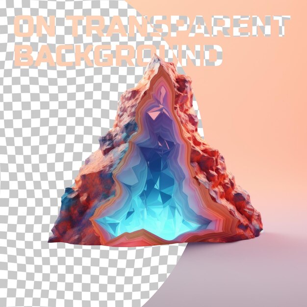 a picture of a rock formation that says  iridescent