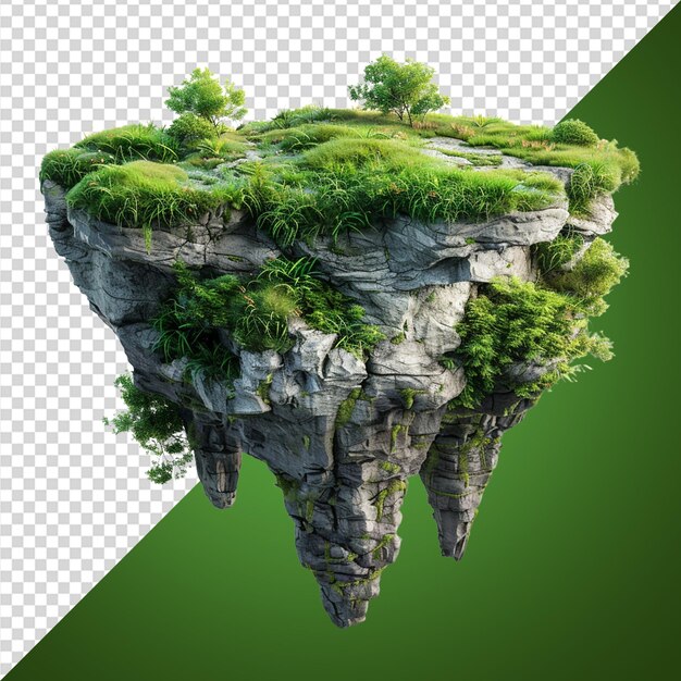 PSD a picture of a rock formation with trees and a picture of a tree