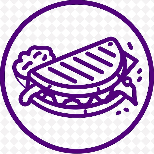 PSD a picture of a sandwich with a purple background with a picture of a frog on it