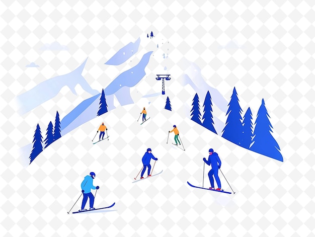 a picture of skiers and snowboarders in the snow