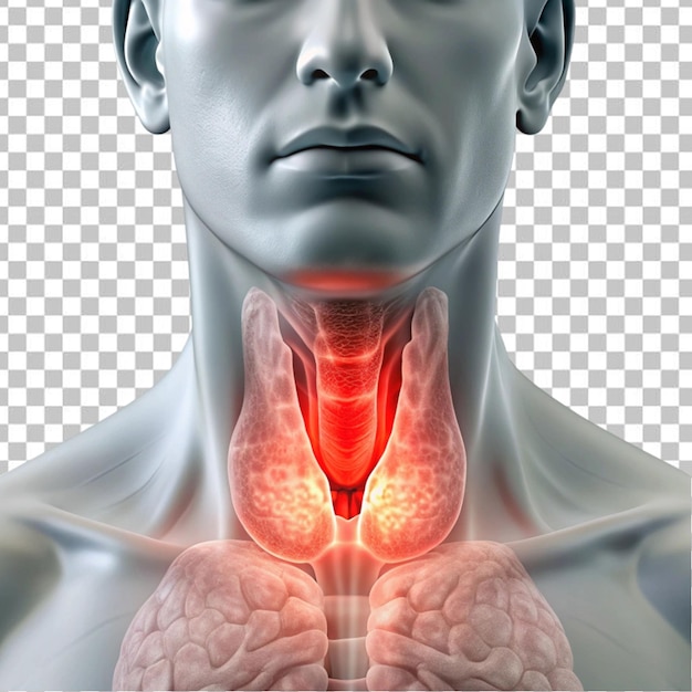 PSD picture of swollen thyroid