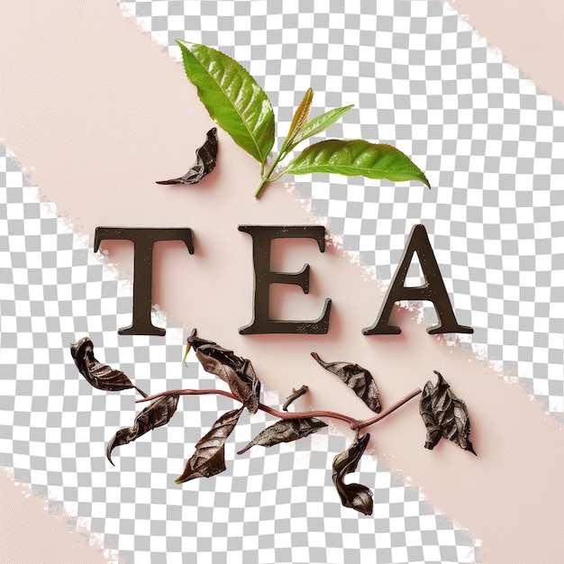 PSD a picture of a tea and a picture of a plant