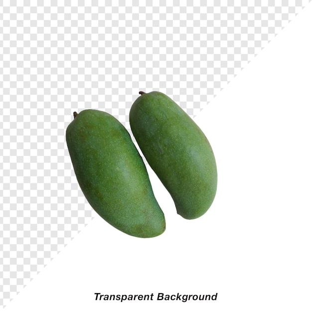 PSD a picture of two green avocados on a white background