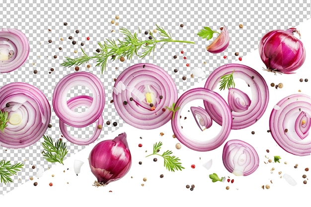 PSD a picture of a vegetable and a picture of a purple onion