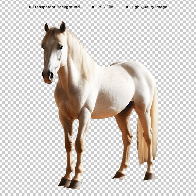 PSD a picture of a white horse