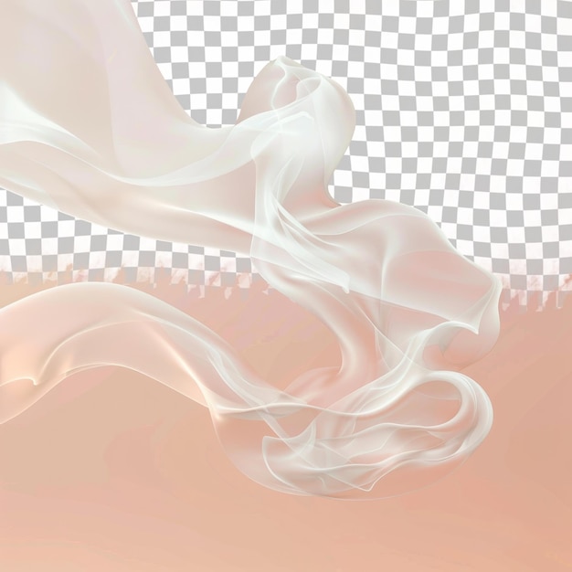 PSD a picture of a woman in a white dress with the words  smoke  on it