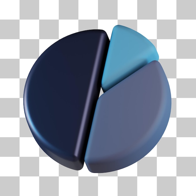 Pie Chart Diagram 3D Icon