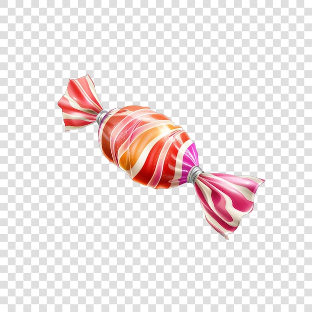 PSD piece of candy sweets desserton transparent background