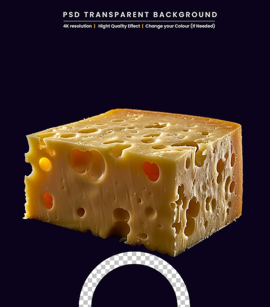 A piece of hard cheese on a black background Hard cheeses Milk product