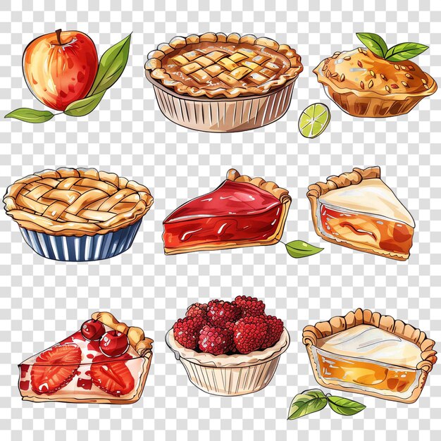 PSD pies transparent background watercolor clipart