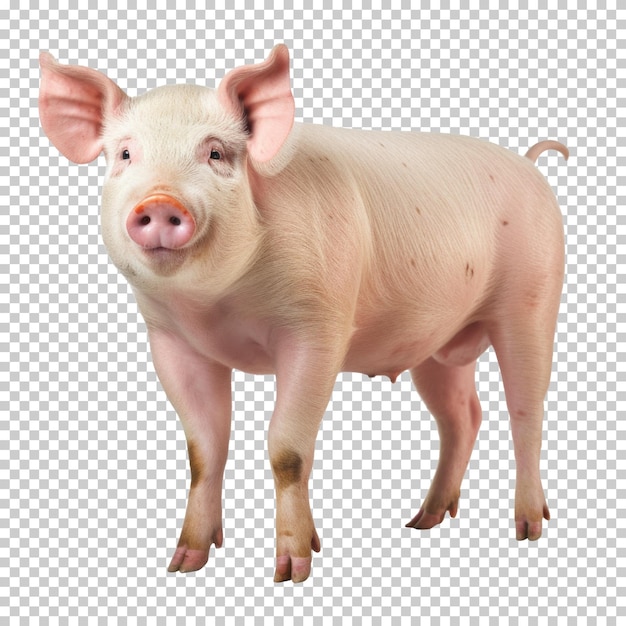 Pig Isolated on Transparent Background