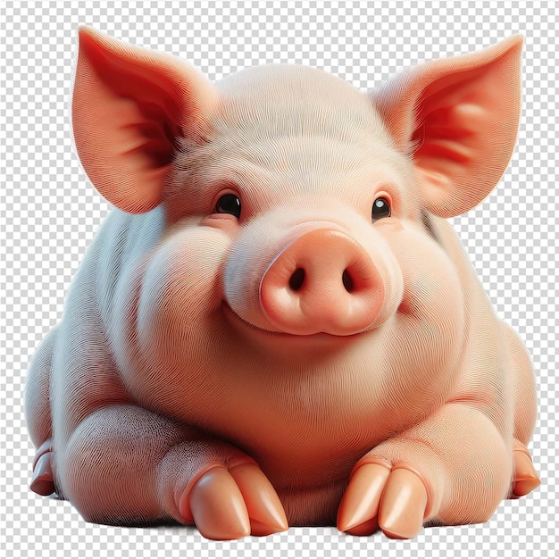 a pig that is made by a photo of a pig